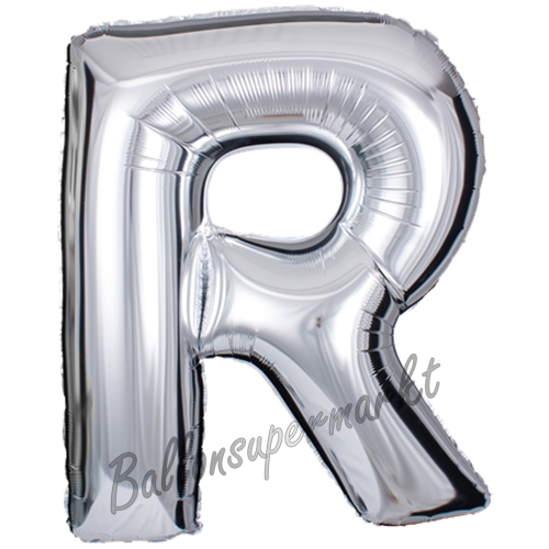 Folienballon-Buchstabe-R-Silber-Luftballon-Geschenk-Hochzeit-Geburtstag-Jubilaeum-Firmenveranstaltung