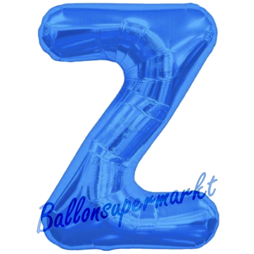 Folienballon-Buchstabe-Z-Blau-Luftballon-Geschenk-Hochzeit-Geburtstag-Jubilaeum-Firmenveranstaltung