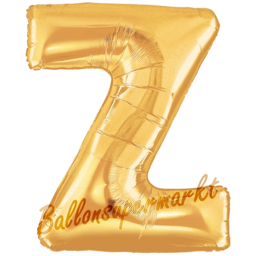 Folienballon-Buchstabe-Z-Gold-Luftballon-Geschenk-Hochzeit-Geburtstag-Jubilaeum-Firmenveranstaltung