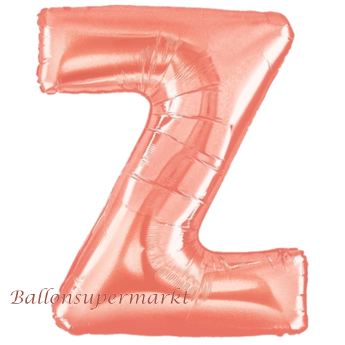 Folienballon-Buchstabe-Z-Rosegold-Luftballon-Geschenk-Hochzeit-Geburtstag-Jubilaeum-Firmenveranstaltung