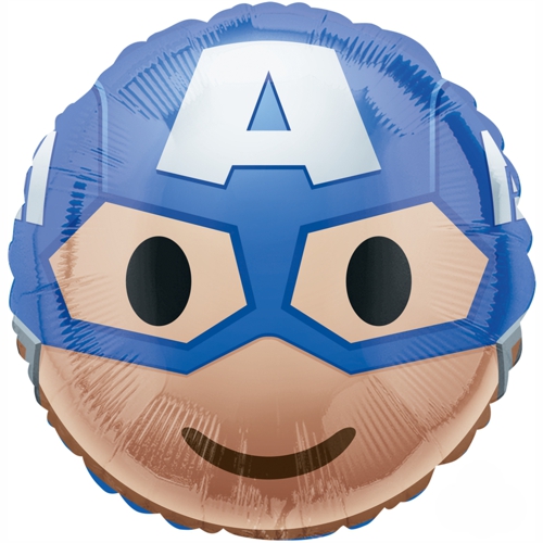 Folienballon-Captain-America-Emoticon-Luftballon-First-Avenger-Geschenk-Comic-Superhelden-Kindergeburtstag-Marvel-Avengers