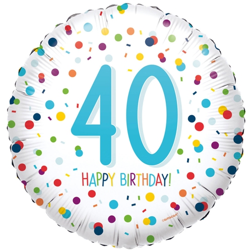 Folienballon-Confetti-Birthday-40-Luftballon-Geschenk-zum-40.-Geburtstag-Dekoration