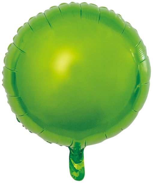 Folienballon-limonengrün-Luftballon-aus-Folie-45-cm