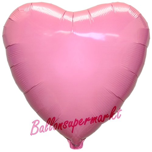 Folienballon-Deko-Herz-43-cm-Rosa-Luftballon-Geschenk-Hochzeit-Geburtstag-Dekoration-Party-Fest