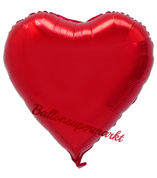 Folienballon-Deko-Herz-61-cm-Rot-Luftballon-Geschenk-Hochzeit-Geburtstag-Dekoration-Party-Fest