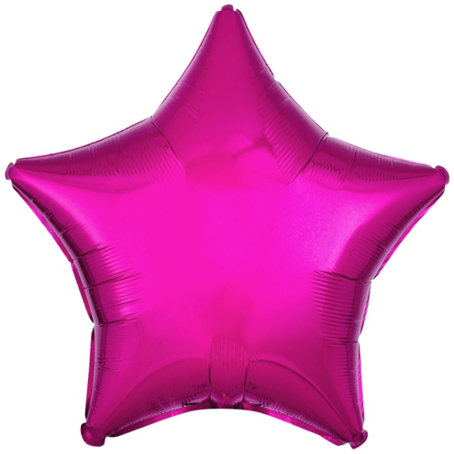 Stern-Folien-Luftballon-Pink-45-cm