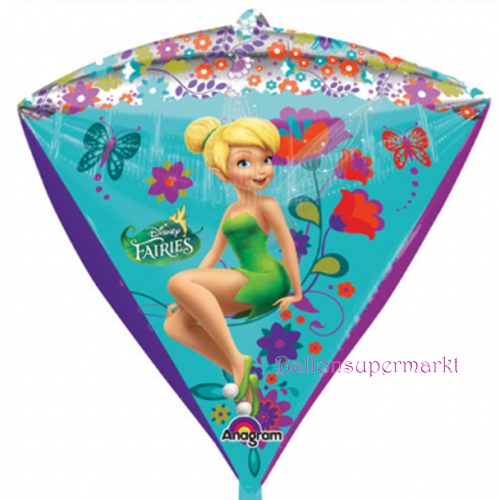 Folienballon-Diamondz-Tinkerbell-Luftballon-Geschenk-Disney-Fairys-Kindergeburtstag-Feen