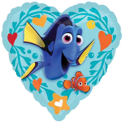 Folienballon-Dorie-Love-Herz-Luftballon-Findet-Dorie-Partydekoration-Geschenk-Findet-Nemo-Disney-Pixar