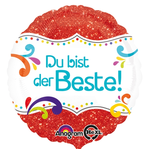 Folienballon-Du-bist-der-Beste-Luftballon-Gruess-Vatertag-Bester-Freund-Kollege