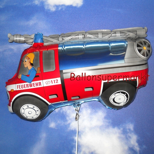 Folienballon-Feuerwehrauto-Luftballon-Partydekoration-Geschenk-Geburtstag-Feuerwehr