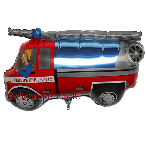 Folienballon-Feuerwehrauto-Luftballon-Partydekoration-Geschenk-Geburtstag