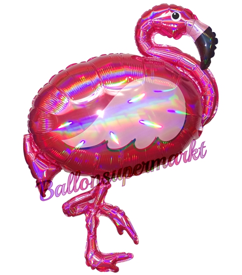 Folienballon-Flamingo-Shape-irisierend-Luftballon-Geschenk-Geburtstag-Partydekoration-Hawaii-Tropen