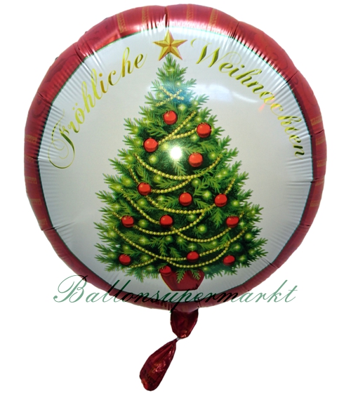 Folienballon-Froehliche-Weihnachten-Luftballon-Dekoration-Geschenk-zu-Weihnachten-Nikolaus
