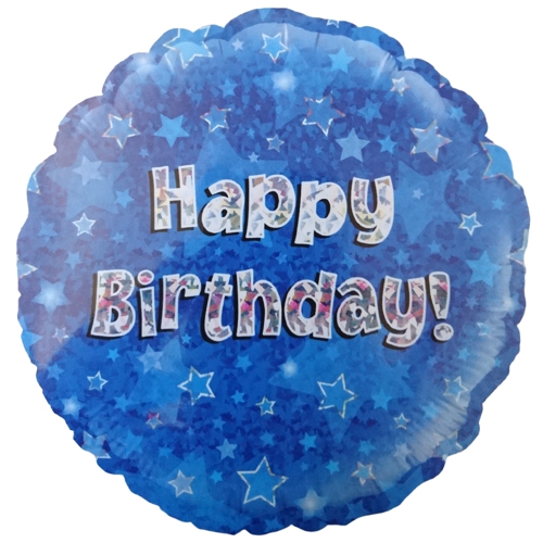 Folienballon-Geburtstag-Happy-Birthday-Blau-Luftballon-Geschenk-Dekoration-zum-Geburtstag