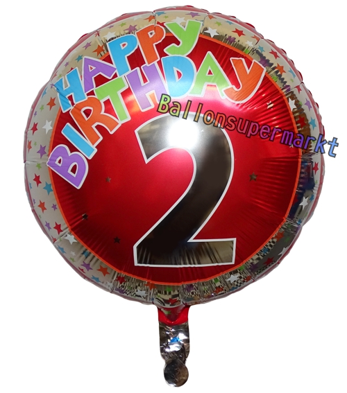 Folienballon-Geburtstag-Happy-Birthday-Milestone-2-Luftballon-Geschenk-Dekoration-zum-2-Geburtstag-Gruss