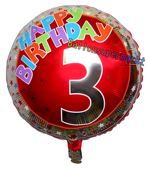 Folienballon-Geburtstag-Happy-Birthday-Milestone-3-Luftballon-Geschenk-Dekoration-zum-3-Geburtstag-Gruss