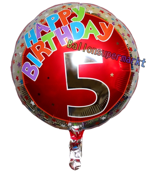 Folienballon-Geburtstag-Happy-Birthday-Milestone-5-Luftballon-Geschenk-Dekoration-zum-5-Geburtstag-Gruss