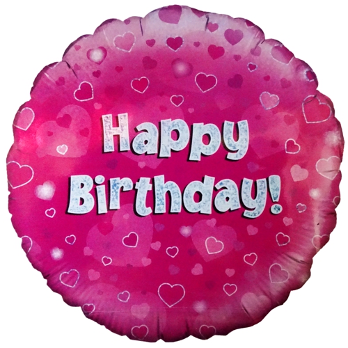 Folienballon-Geburtstag-Happy-Birthday-Pink-Luftballon-Geschenk-Dekoration-zum-Geburtstag
