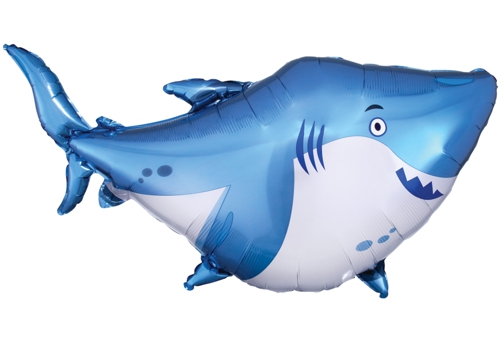 Folienballon-Hai-Ocean-Buddies-Shark-Shape-Luftballon-Geschenk-zum-Kindergeburtstag