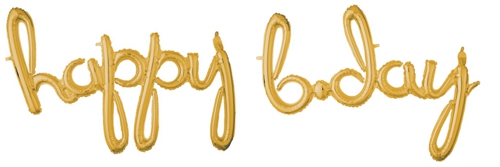 Folienballon-Happy-Bday-Schriftzug-gold-Geschenk-zum-Geburtstag-Dekoration-zur-Luftfuellung