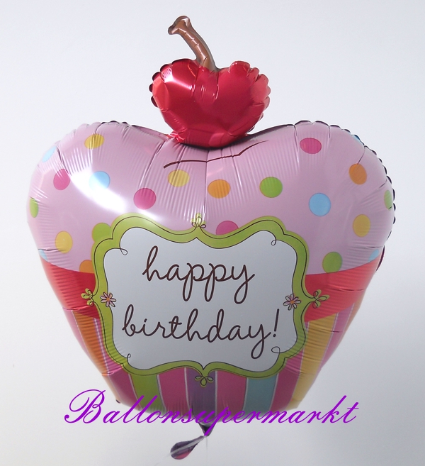 Folienballon-Happy-Birthday-Cupcake-zum-Geburtstag-Geschenk