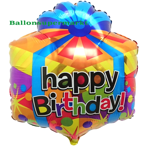 Folienballon-Happy-Birthday-Geschenk-Luftballon-Shape-Geschenk-zum-Geburtstag