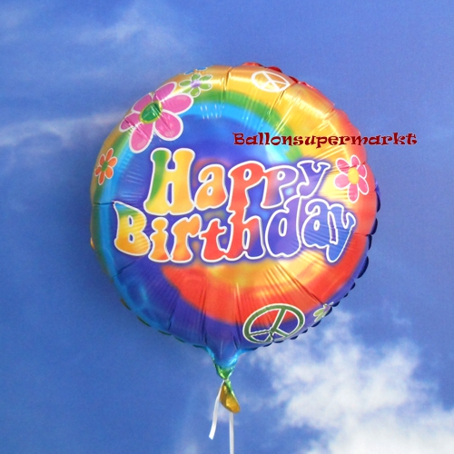 Folienballon-Happy-Birthday-Groovy-zum-Geburtstag-Geschenk-Aufmerksamkeit