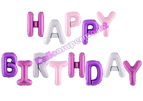Folienballon-Happy-Birthday-Schriftzug-rosa-mix-Dekoration-zum-Geburtstag-Luftfuellung