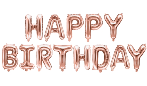 Folienballon-Happy-Birthday-Schriftzug-rosegold-Geschenk-zum-Geburtstag-Dekoration-Luftfuellung