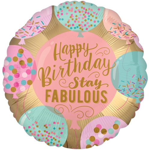 Folienballon-Happy-Birthday-Stay-Fabulous-Luftballon-Geschenk-zum-Geburtstag-Dekoration