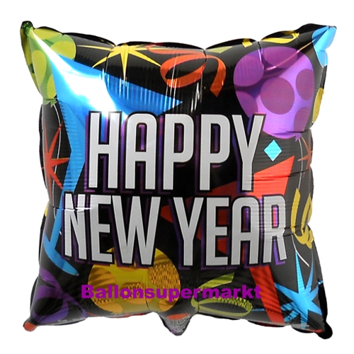 Folienballon-Happy-New-Year-Balloons-Luftballon-zu-Silvester-Neujahr