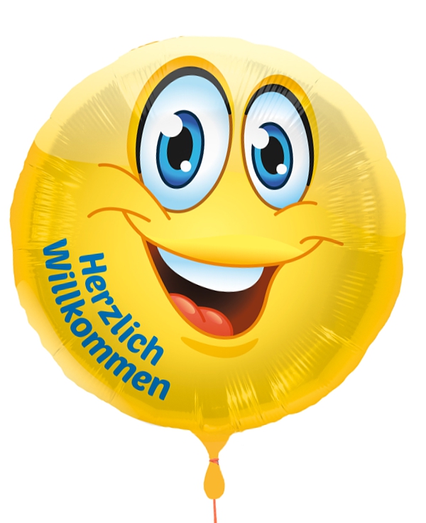 Folienballon-Herzlich-Willkommen-Smiley-Ballon-Gruesse