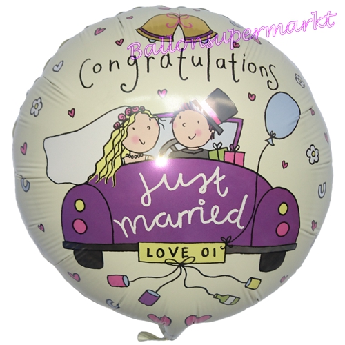 Folienballon-Hochzeit-Brautpaar-im-Auto-Just-Married-Congratulations-Luftballon-Hochzeit-Dekoration-Hochzeitsgeschenk