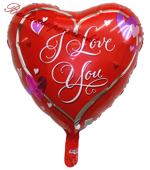 Folienballon-I-Love-You-Herz-Rot-Luftballon-Geschenk-Liebe-zum-Valentinstag
