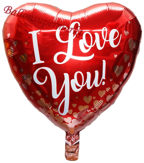Folienballon-I-Love-You-Herz-Rot-Rosegold-Luftballon-Geschenk-Liebe-zum-Valentinstag