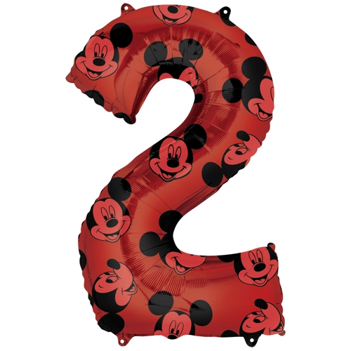 Folienballon-Mickey-Mouse-Forever-Zahl-2-Luftballon-Geschenk-2.-Geburtstag-Micky-Maus-Disney