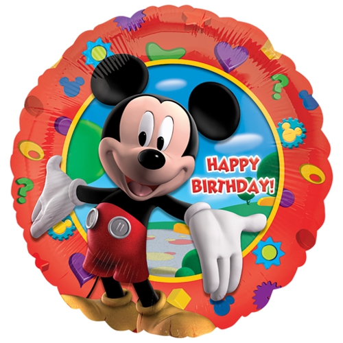 Folienballon-Micky-Maus-Happy-Birthday-Rund-Luftballon-Geschenk-Geburtstag-Partydekoration-Disney