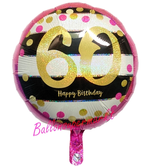 Folienballon-Milestone-Birthday-60-Luftballon-holografisch-zum-60-Geburtstag-Geschenk-Jubilaeum