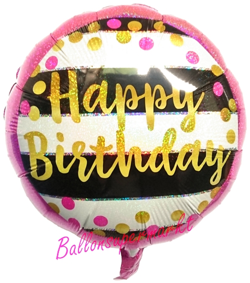Folienballon-Milestone-Birthday-Happy-Birthday-Luftballon-holografisch-zum-Geburtstag-Geschenk-Jubilaeum