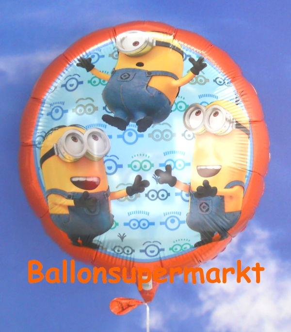 Folienballon-Minions-Ich-Einfach-unverbesserlich-Stuart-Dave-Minions-Tim-3D-Universal