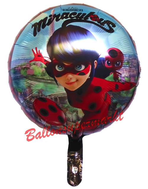 Folienballon-Miraclulous-Ladybug-rund-Luftballon-Geschenk-Kindergeburtstag-Tv-Serie
