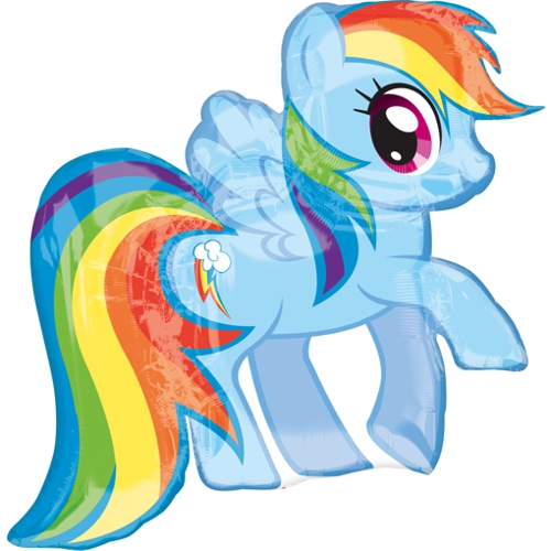Folienballon-My-Little-Pony-Rainbow-Dash-Luftballon-Partydekoration-Geschenk-Geburtstag
