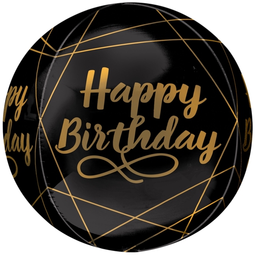 Folienballon-Orbz-Happy-Birthday-Elegant-Luftballon-Geschenk-zum-Geburtstag-Dekoration