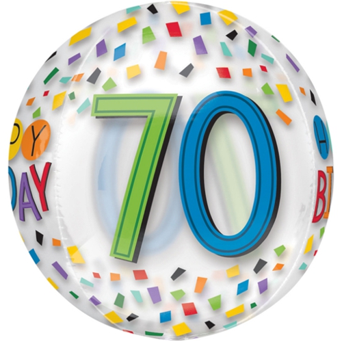 Folienballon-Orbz-Happy-Birthday-Rainbow-70-Luftballon-Kugel-zum-70.-Geburtstag