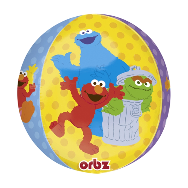 Folienballon-Orbz-Sesamstrasse-Oscar-Kruemelmonster-Elmo