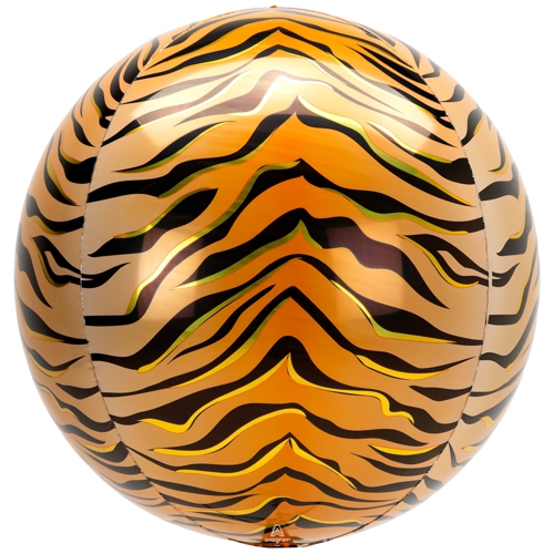 Folienballon-Orbz-Tiger-Luftballon-Kugel-Dekoration