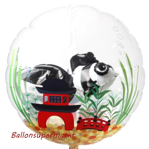 Folienballon-PVC-Insider-Fisch-schwarzweiss-Luftballon-Geschenk-Geburtstag-Partydekoration-Hawaii-Tropen