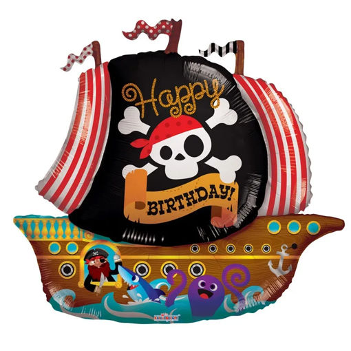 Folienballon-Happy-Birthday-Piratenschiff-Shape-Geschenk-zum-Geburtstag-Kindergeburtstag