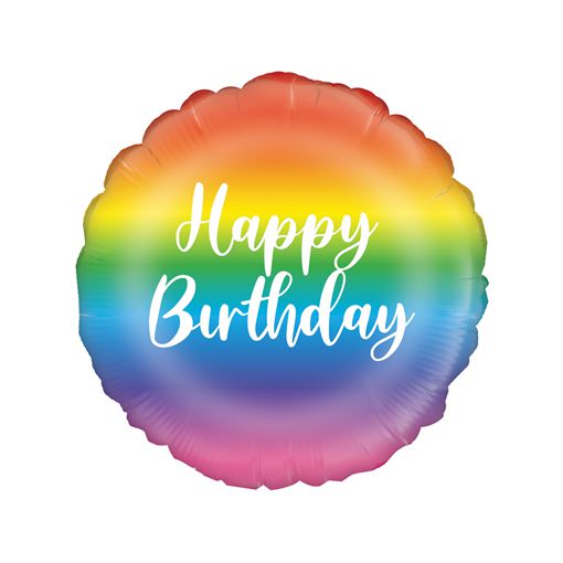 Folienballon-Happy-Birthday-Regenbogen-Rad-Luftballon-Geschenk-zum-Geburtstag