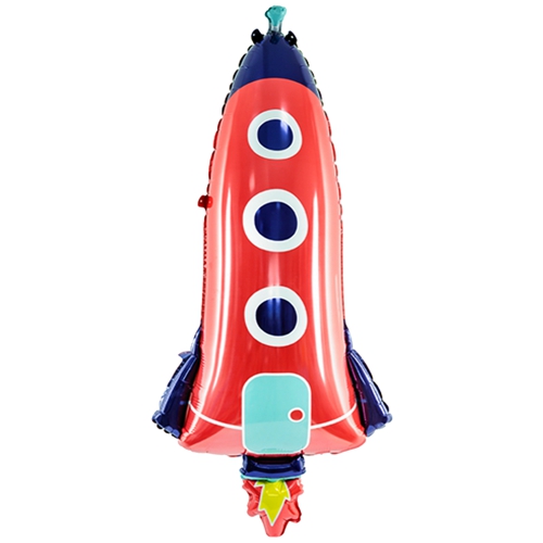 Folienballon-Rakete-Dekoration-Weltraum-Luftballon-Geschenk-zum-Geburtstag-Astronaut-Planeten